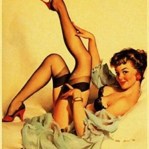 Affiche Vintage Dessin Elvgren - Louise Vintage
