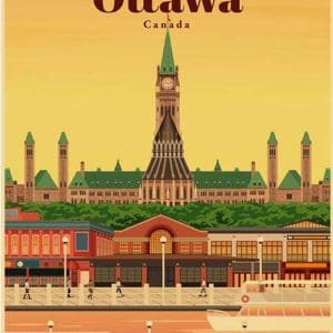 Affiche Vintage Ottawa - Louise Vintage