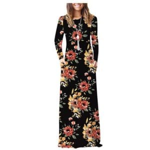 Année 70 Robe Fleurs - Louise Vintage