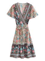 Année 70 Robe Verte - Louise Vintage