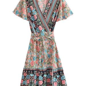 Année 70 Robe Verte - Louise Vintage