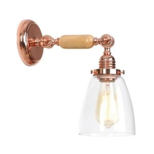 Applique Murale Vintage Bois Verre - Louise Vintage