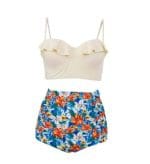 Bikini Taille Haute Vintage Push up - Louise Vintage