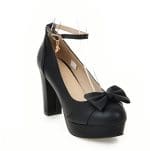 Chaussures Pin Up Marilyn Noir - Louise Vintage