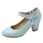 Chaussures Rétro Pin-Up Noir Violet - Louise Vintage