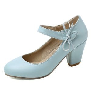 Chaussures Rétro Pin-Up Noir Violet - Louise Vintage