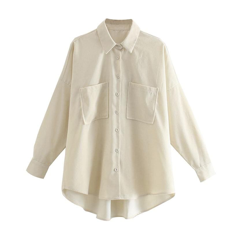 Chemisier Vintage Ample Beige - Louise Vintage