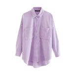 Chemisier Vintage Ample Violet - Louise Vintage