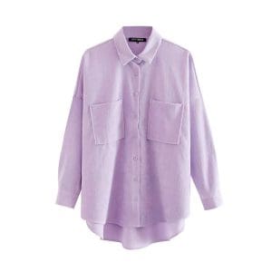 Chemisier Vintage Ample Violet - Louise Vintage