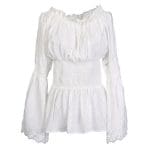 Chemisier Vintage Hippie Blanc - Louise Vintage