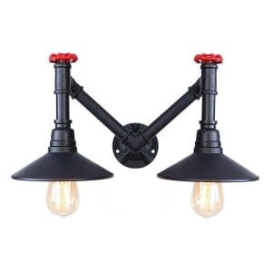 Double Applique Murale Vintage Noir - Louise Vintage