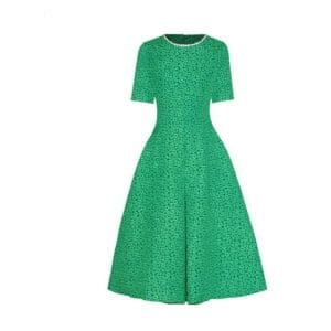 Femme Robe Année 40 Verte - Louise Vintage