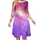 Femme Robe Année 70 Vintage Rose - Louise Vintage