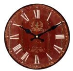 Horloge Murale Géante Vintage Rouge - Louise Vintage