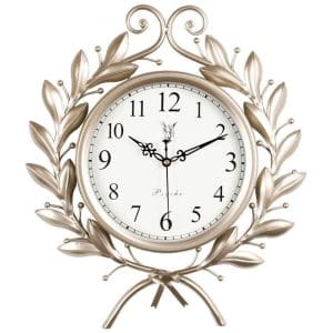 Horloge Murale Vintage 50 Cm Métal Beige - Louise Vintage