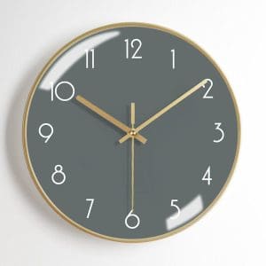 Horloge Murale Vintage Années 70 Gris - Louise Vintage