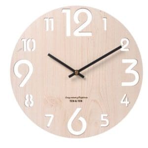 Horloge Murale Vintage en Bambou Blanc - Louise Vintage