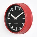 Horloge Murale Vintage Gare Rouge et Noire - Louise Vintage