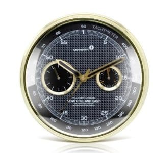 Horloge Murale Vintage Montre Noire Dorée - Louise Vintage