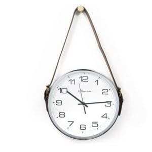 Horloge Murale Vintage Ronde Chrome Bar - Louise Vintage
