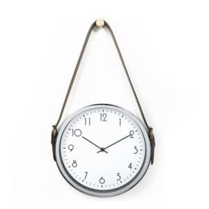Horloge Murale Vintage Ronde Chrome France - Louise Vintage