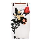 Jupe Crayon Fleur Vintage - Louise Vintage