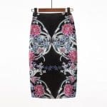 Jupe Crayon Vintage Ligne Fleurs - Louise Vintage