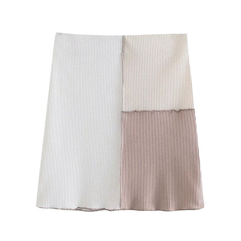 Jupe Droite Tissu Texturé Vintage - Louise Vintage