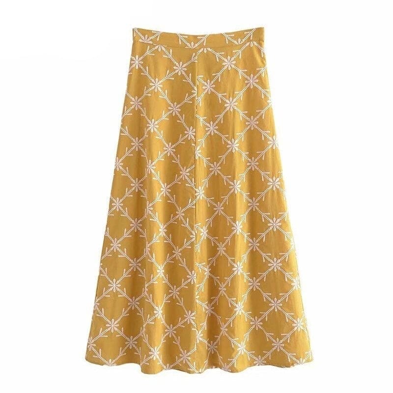 Jupe Femme Longue Vintage Taille Haute - Louise Vintage