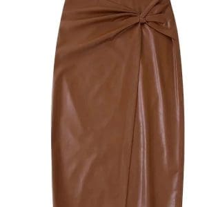 Jupe Longue Similicuir Vintage - Louise Vintage