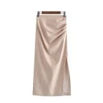 Jupe Midi Vintage Femme Beige - Louise Vintage