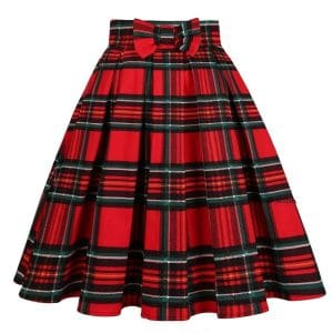 Jupe Plissée Vintage Plaid - Louise Vintage