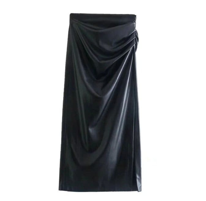 Jupe Taille Haute Plissé Longue Vintage - Louise Vintage