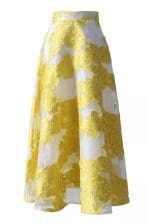 Jupe Vintage à Volants Jaune - Louise Vintage