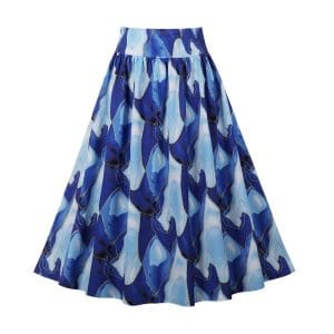 Jupe Vintage Ciel Fleurs - Louise Vintage