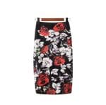 Jupe Vintage Crayon Taille Haute Fleurs - Louise Vintage