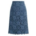 Jupe Vintage Dentelle Grande Taille Bleu - Louise Vintage