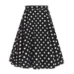 Jupe Vintage Noire Pois Blancs - Louise Vintage