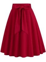 Jupe Vintage Patineuse Rouge - Louise Vintage