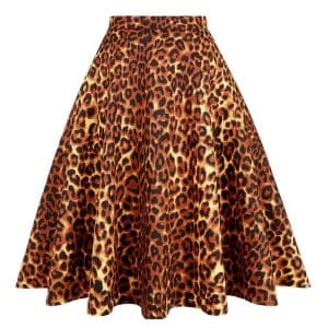 Jupe Vintage Poches Léopard - Louise Vintage
