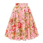 Jupe Vintage Rose Fleurs - Louise Vintage