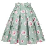 Jupe Vintage Trapèze Fleurs - Louise Vintage