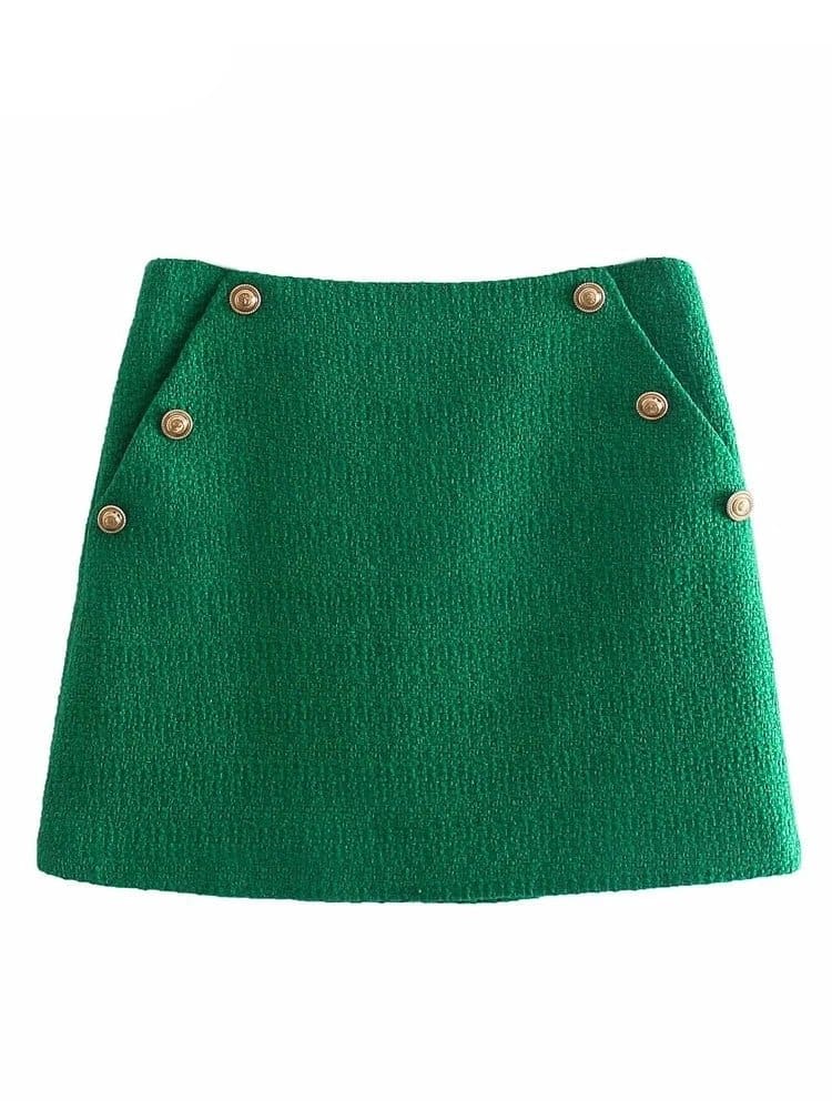 Jupe Vintage Tricot Verte - Louise Vintage