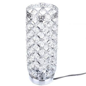 Lampe Abat Jour Verre Vintage Argent - Louise Vintage