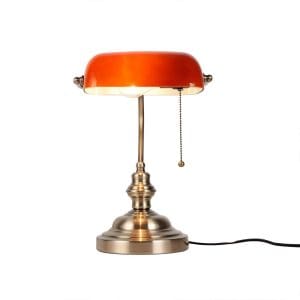 Lampe Banquier Vintage Rouge - Louise Vintage