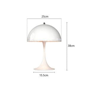 Lampe Champignon Vintage Blanc - Louise Vintage
