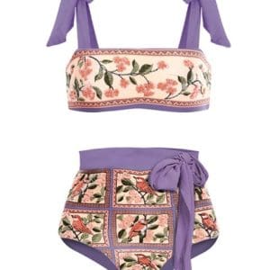 Maillot de Bain 2 Pièces Vintage Tournesol - Louise Vintage