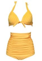Maillot de Bain Année 60 Vintage Jaune - Louise Vintage