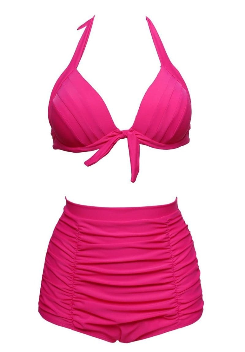 Maillot de Bain Année 60 Vintage Rose - Louise Vintage