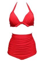 Maillot de Bain Année 60 Vintage Rouge - Louise Vintage